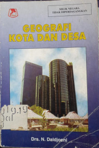 Image of GEOGRAFI KOTA DAN DESA