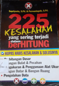 Image of 225 KESALAHAN YANG SERING TERJADI DALAM BERHITUNG